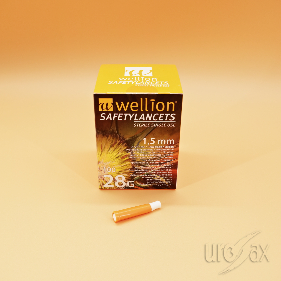 Wellion Safetylancets 28G 1,5 mm 